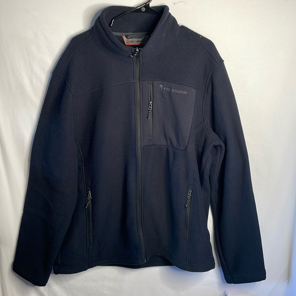 Free country navy blue jacket size xl super soft - Picture 1 of 6